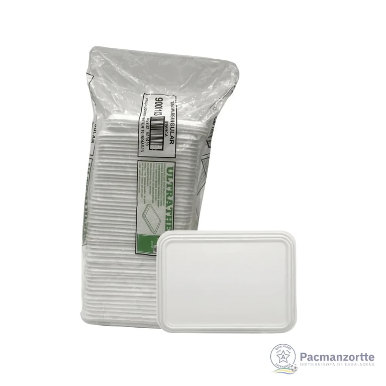 Marmitex de Isopor 900 ml 3 Divisórias Comum - Caixa c/ 100 unidades miniatura 2