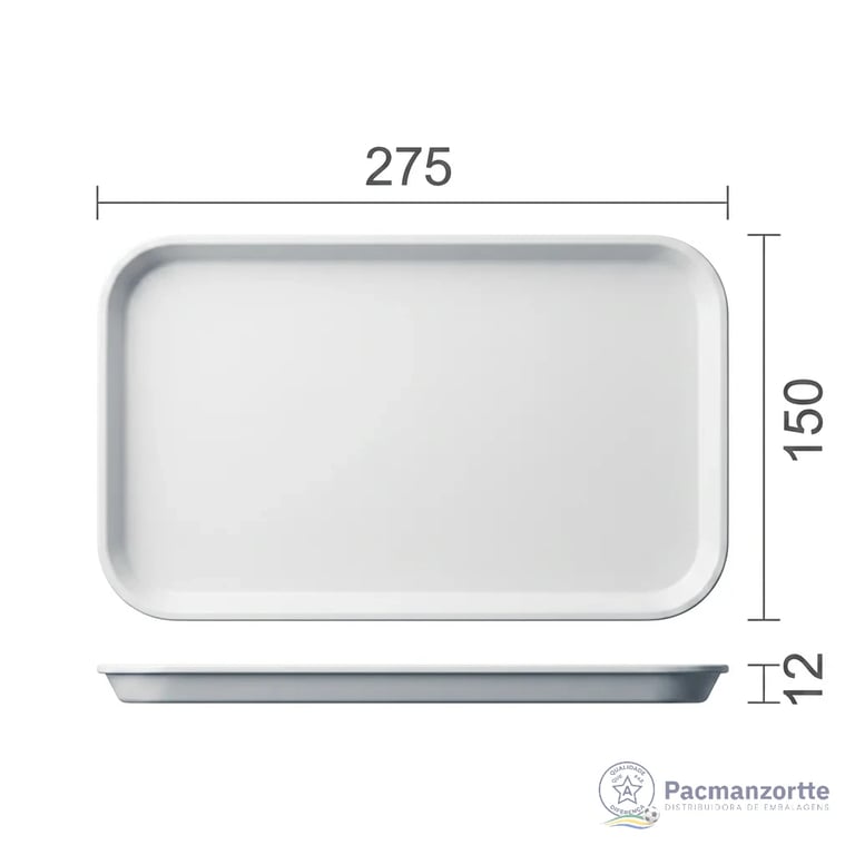 Bandeja de Isopor 4R Tam. 27,5 x 15 cm Totalplast miniatura 3