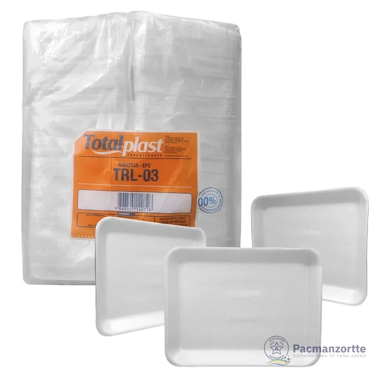 Bandeja de Isopor 3R Tam. 23,5 x 18 cm Totalplast miniatura 3