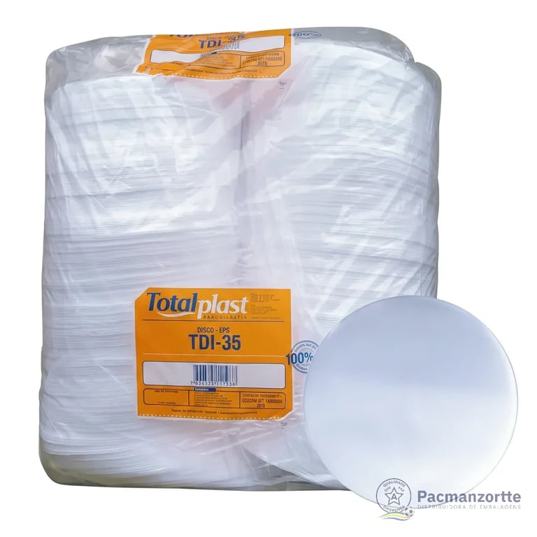 Disco de Isopor 35 cm Totalplast - Pacote c/ 200 unidades miniatura 4