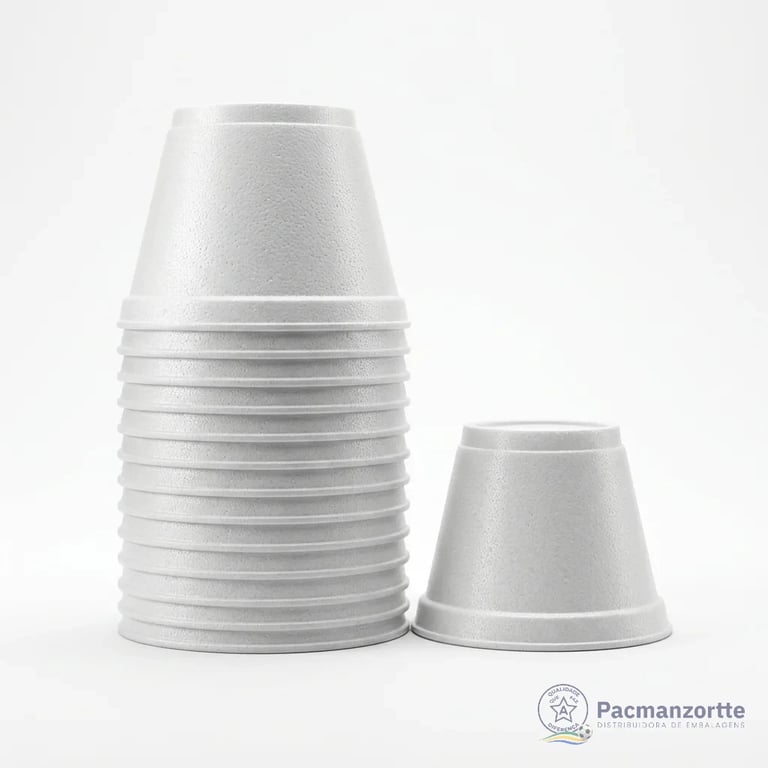 Pote de Isopor CB-015F Prato Fundo 300ml S/Tampa Ultra - Pacote c/ 100 unidades miniatura 2