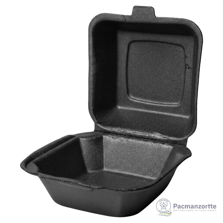 Hamburgueira Preta CH - 002 - 146 x 154 x 77mm EPS miniatura 3