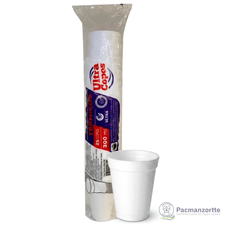Copo de Isopor 300ml Ultra - Pacote c/ 25 unidades miniatura 2