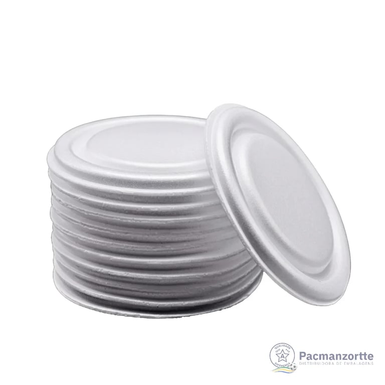 Tampa de Isopor 300ml Belplast - Pacote c/ 50 unidades miniatura 1